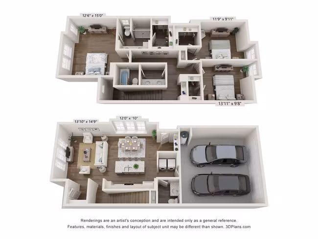 C2A - Townhome 301A floor plan